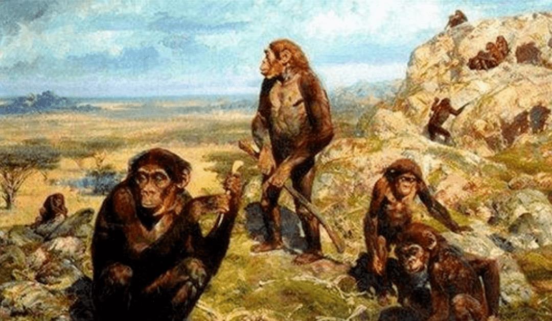 新生代时期的地球艺术想象图，哺乳动物繁盛，人类出现